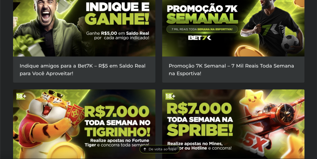 Exclusive Bonuses at Bet7K Casino.